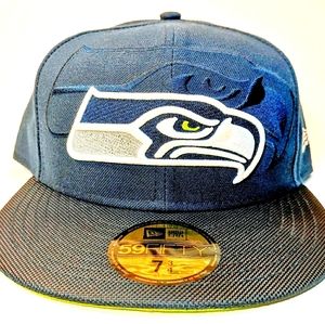 🆕 SEATTLE SEAHAWKS Hat Cap Adult NEW ERA 59Fifty Fitted